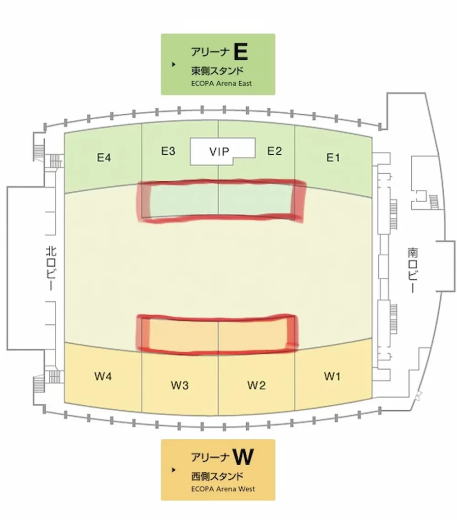 エコパアリーナ 稼働席 ジャニーズのライブでは基本使わない